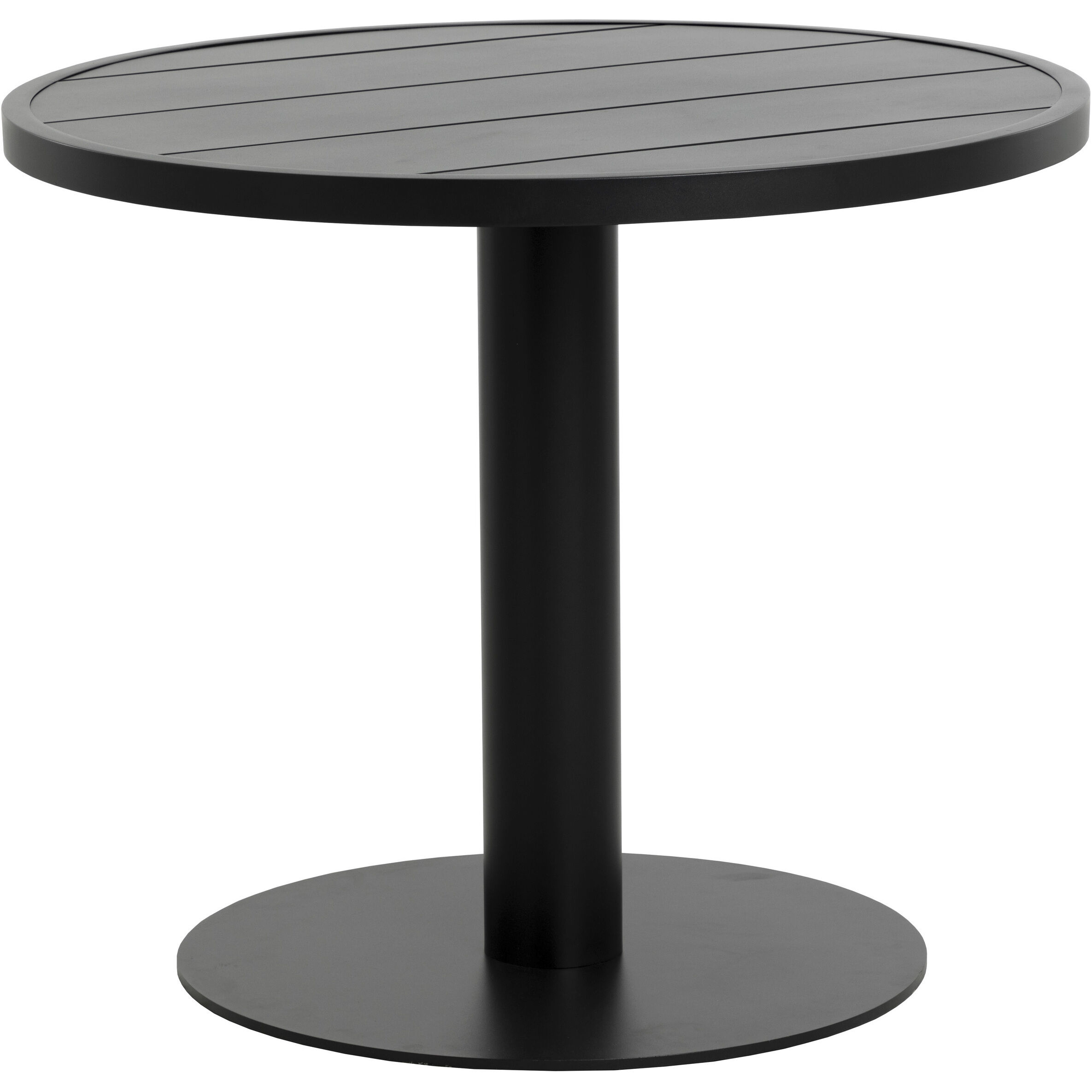 Merano 36 X 30 inch Black Outdoor Bistro Table, Round
